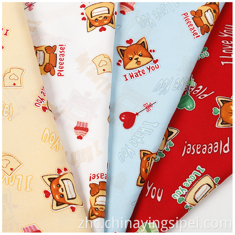 woven plain printed poplin fabric price per meter for garment